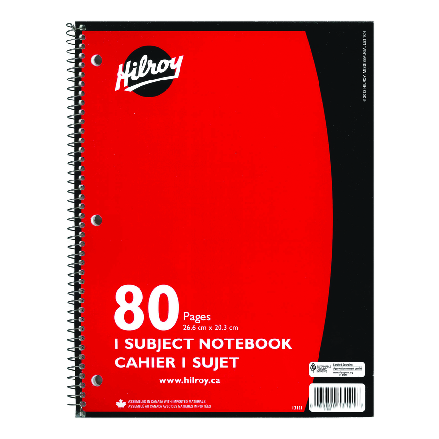 Hilroy Notebook