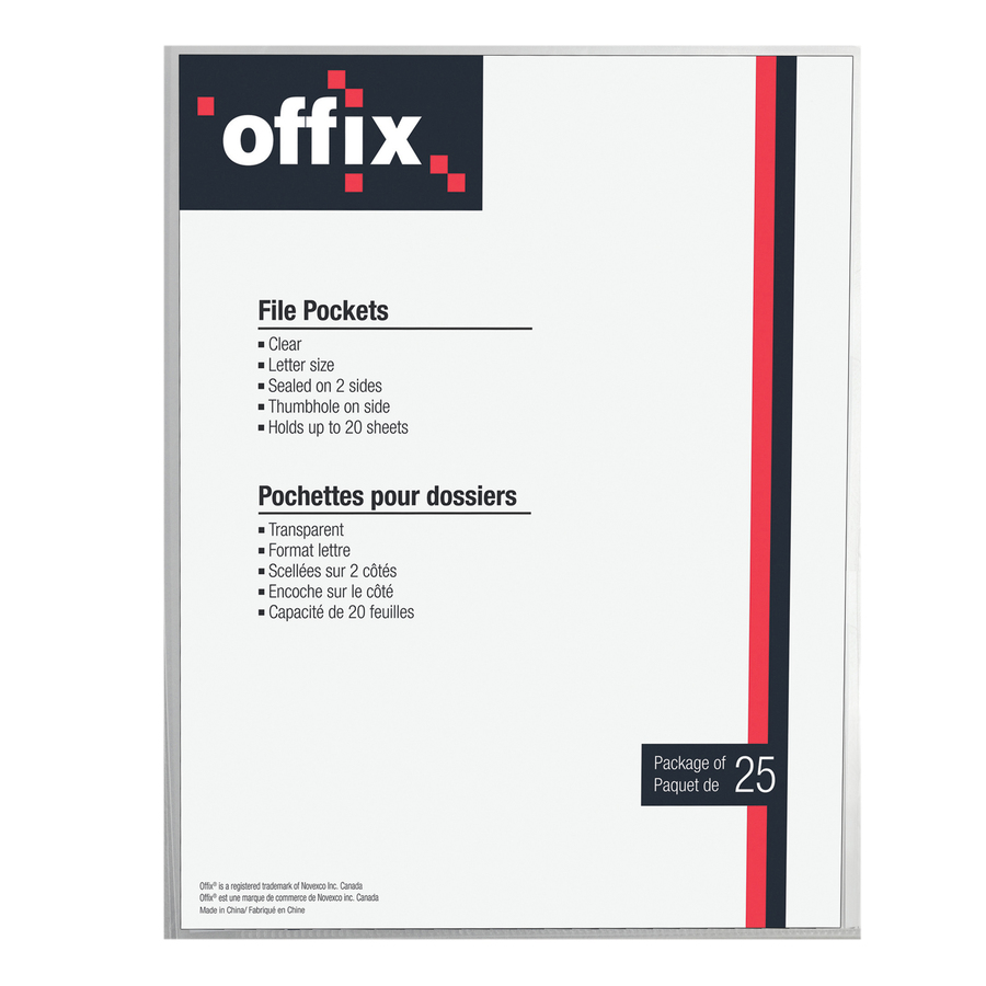 Pochettes pour dossiers Offix&reg; - Novexco