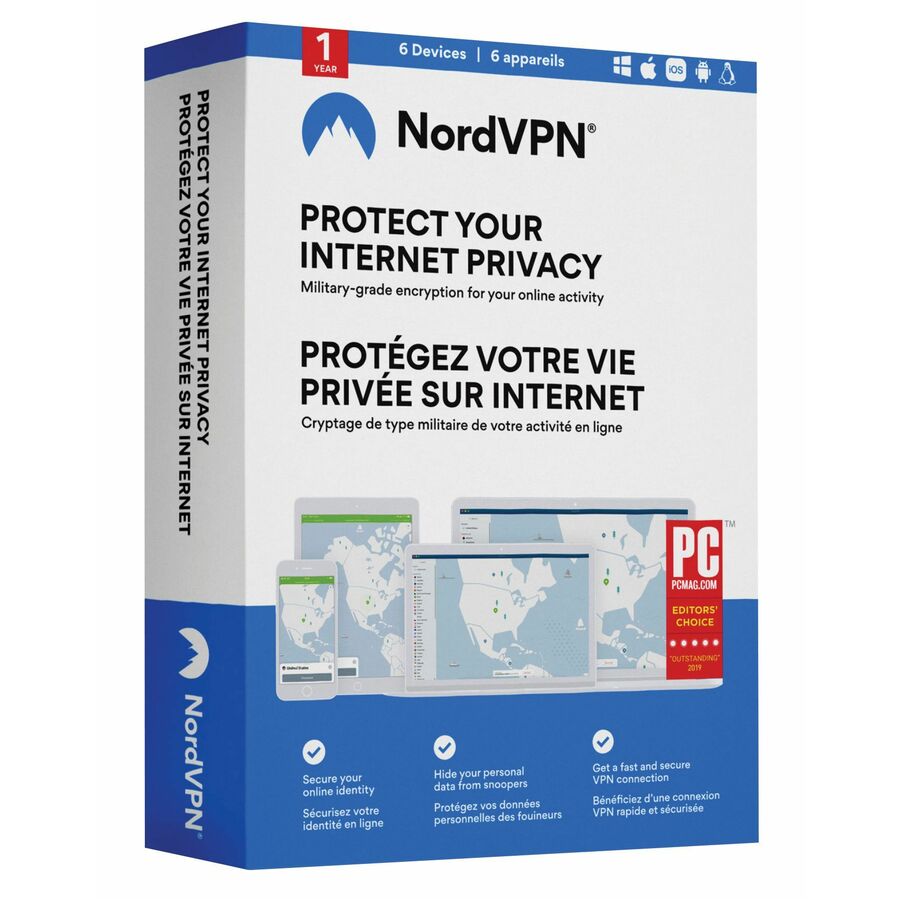 Logiciel avec licence d'un an NordVPN