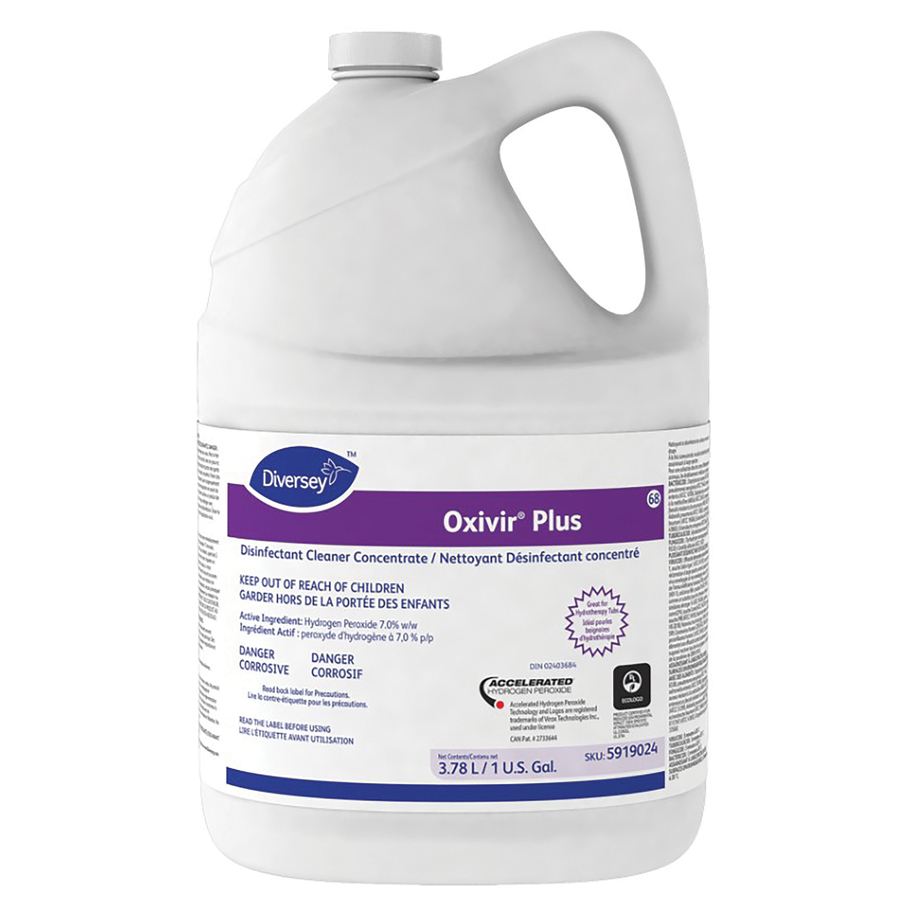 Diversey Oxivir Plus Disinfectant Cleaner Concentrate 3.78 L 4/cse