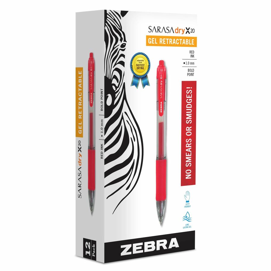 Stylo à bille roulante r&eacute;tractable Sarasa&reg; - Zebra