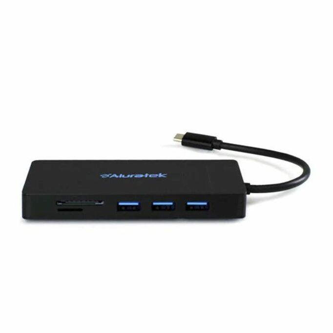 ALURATEK USB-C DOCKING STATION 4K HDMI HUB & CARD READER 100W PD