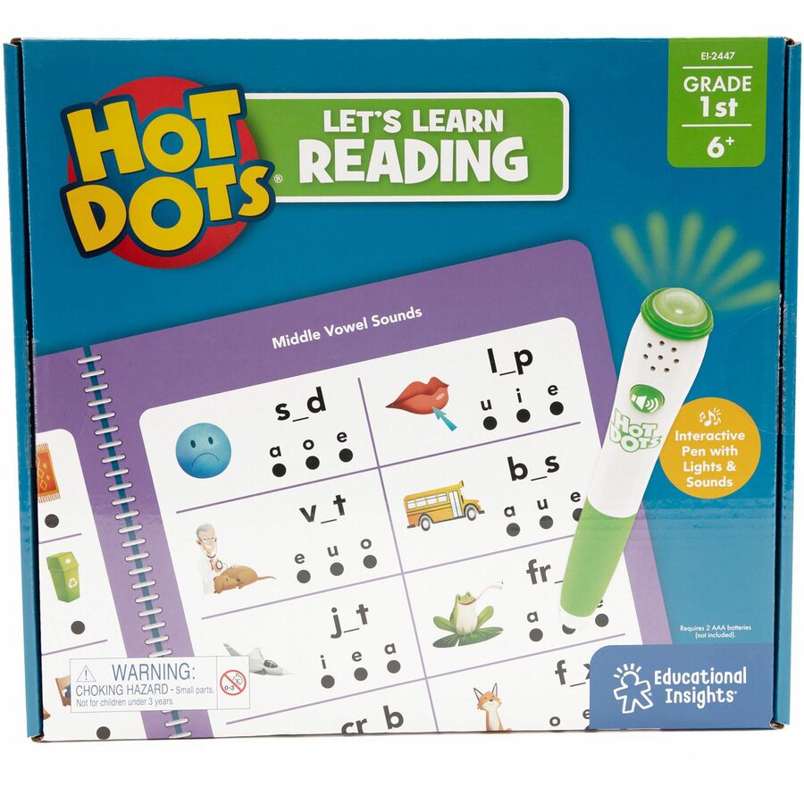 Hot Dots Jr. Grade 1 Math Set w/ Pen by Educati onal Insights 