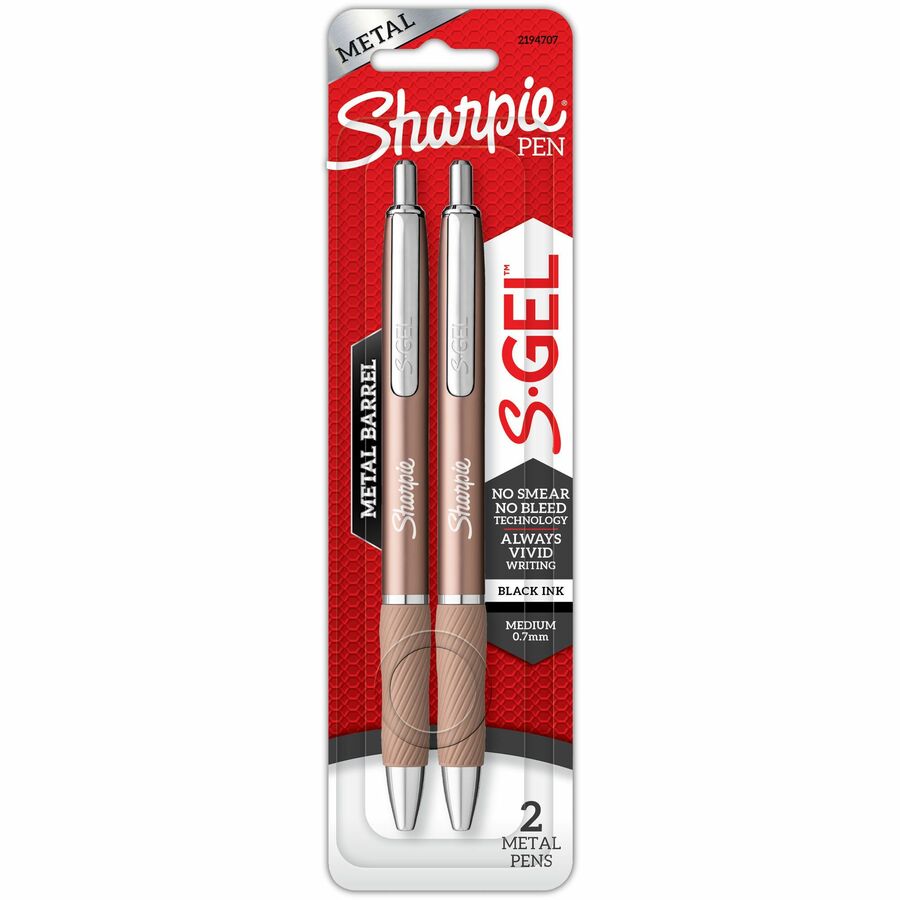 Sharpie S Gel Pens, Medium Point, 0.7 mm Vivid Black Ink 16 Pack