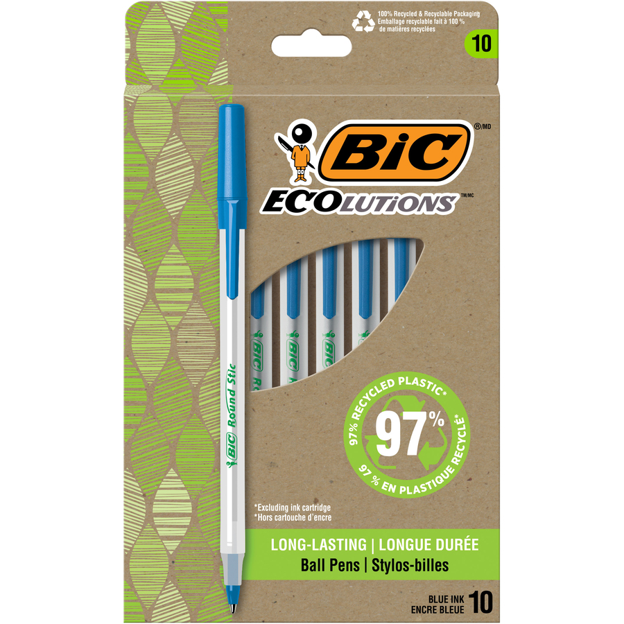 Stylos à bille Ecolutions&trade; Round Stic&reg; - BIC