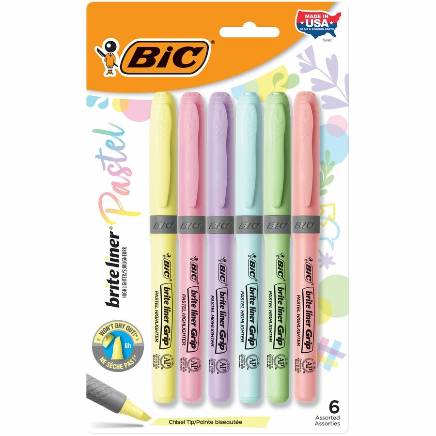 Surligneurs brite liner&reg; Grip - BIC