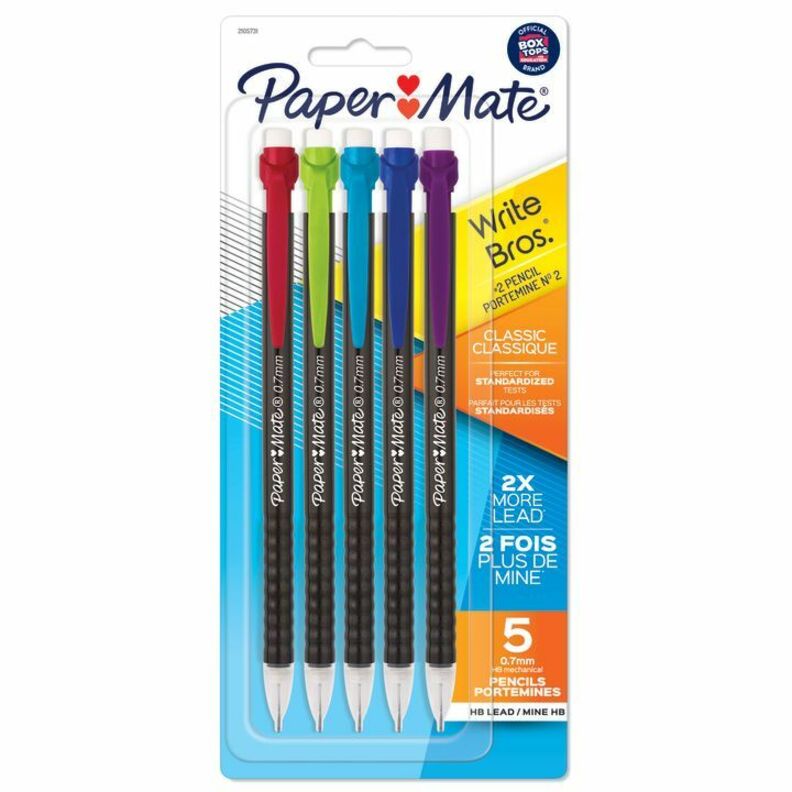 Paper Mate Write Bros. Classic Mechanical Pencils, 0.7mm, HB #2 lead