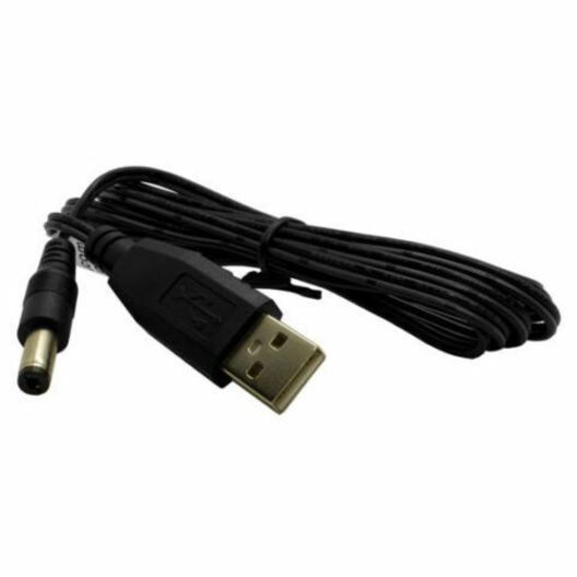Lantronix USBC-AM-DC USB 2.0 Type A male to barrel connector power plug cable