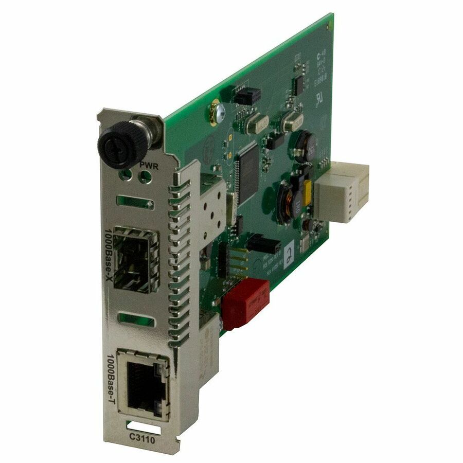 Lantronix C3110 Series 1000Base-T RJ-45 to 1000Base-X SFP media converter module