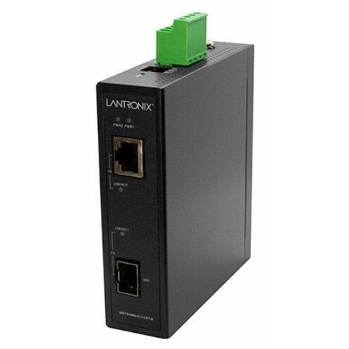 Lantronix SISTG1040-211-LRT-B SISTG-211 Series SFP Gigabit Ethernet media converter