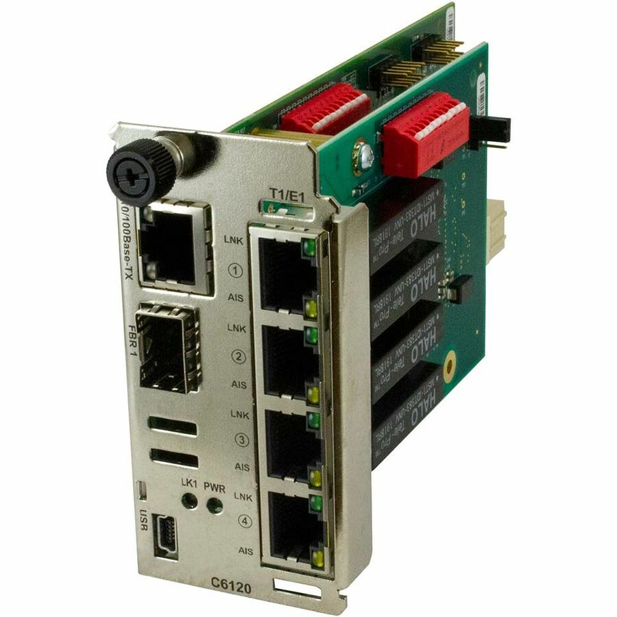 Lantronix C6120-1040 C6120 Series T1/E1/J1 mux media converter module