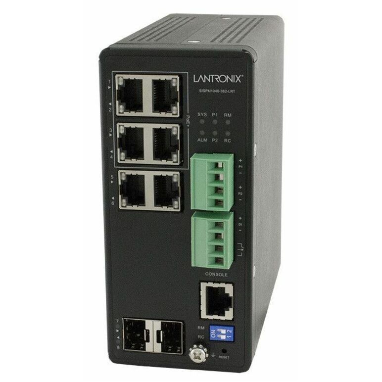 Lantronix SISPM1040-362-LRT managed hardened PoE+ switch