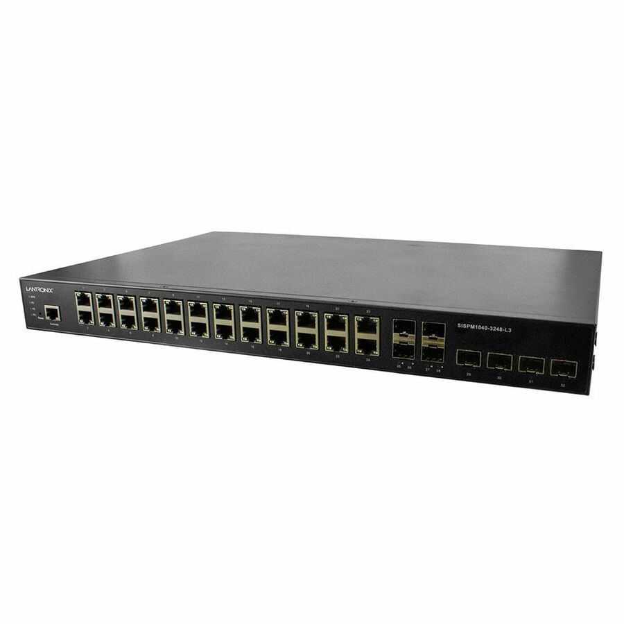 Lantronix SISPM1040-3000-L3 24-port Layer 3 managed hardened PoE+ switch