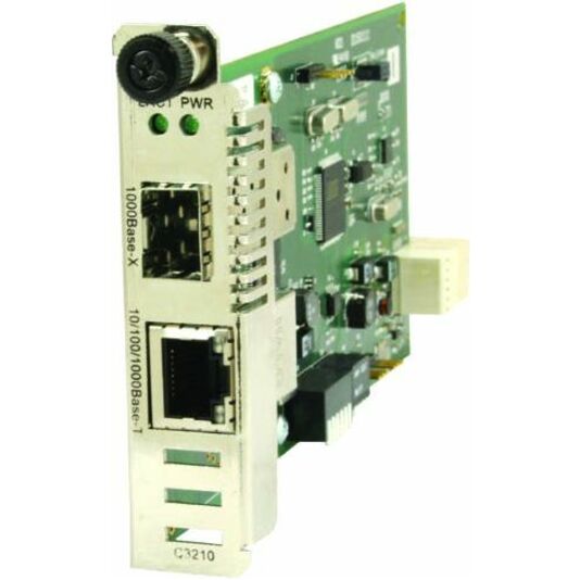Lantronix C3210 Series 10/100/1000Base-T to 1000Base-X SFP media converter module