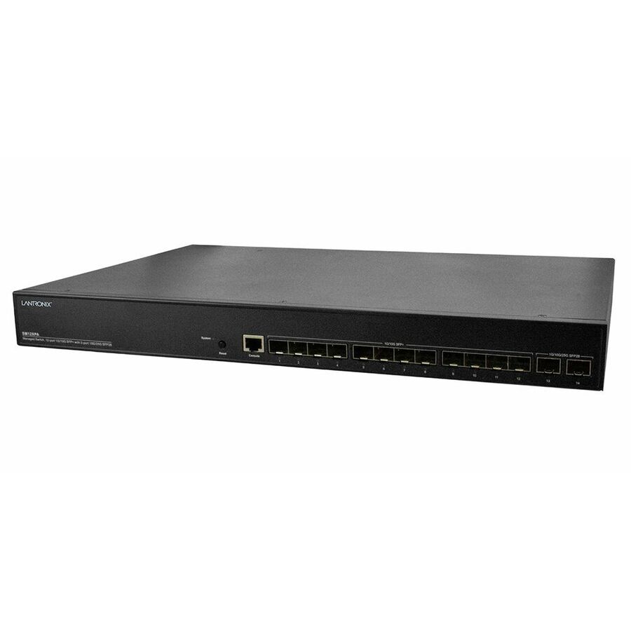 Lantronix SM12XPA-UK managed fiber switch