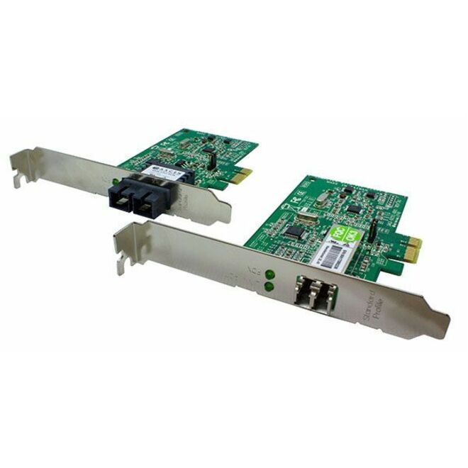 Lantronix N-FXE-LC-02B N-FXE-02B Series 100Base-FX PCIe fiber network interface card with LC multimode connector