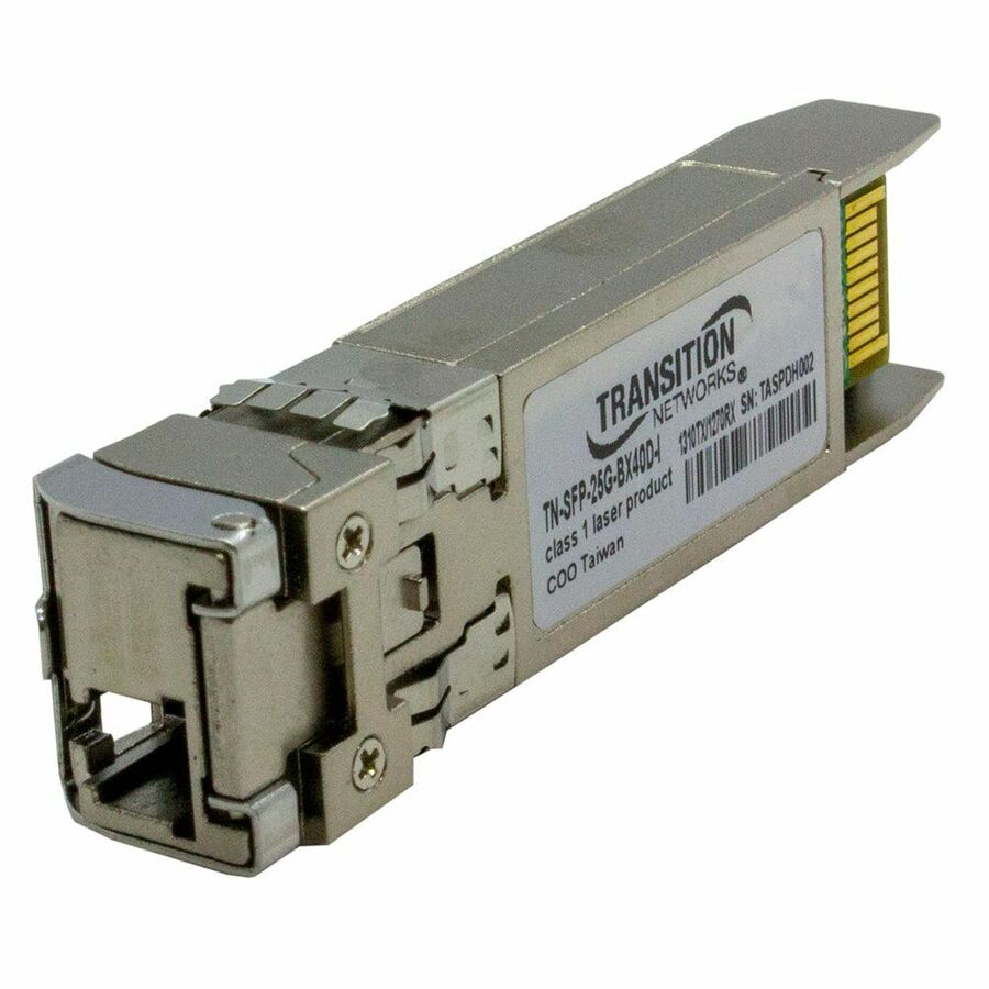 Lantronix TN-SFP-25G-BX40D-I 25GBase-BX SFP28 transceiver with LC connector