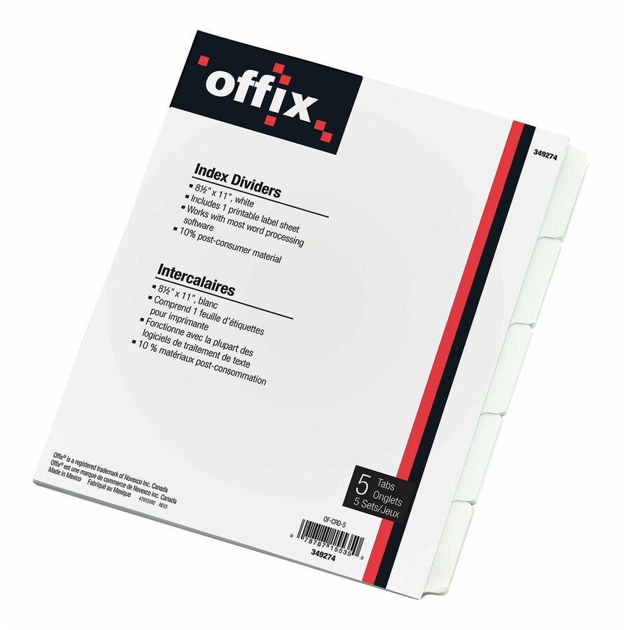 Intercalaires blancs Offix&reg;