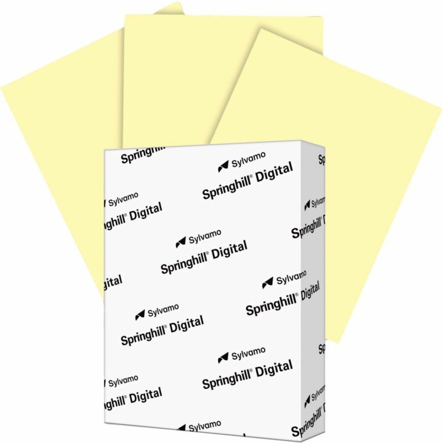 Springhill Vellum Bristol Cover Canary 250 sheets/pkg