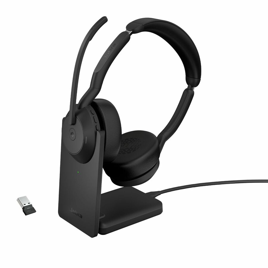 Casque st&eacute;r&eacute;o Evolve2 55 avec support de charge - Jabra