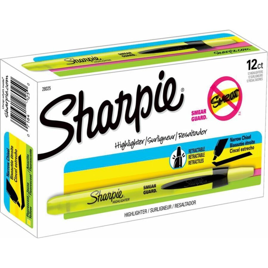 Sharpie Smear Guard Retractable Highlighters