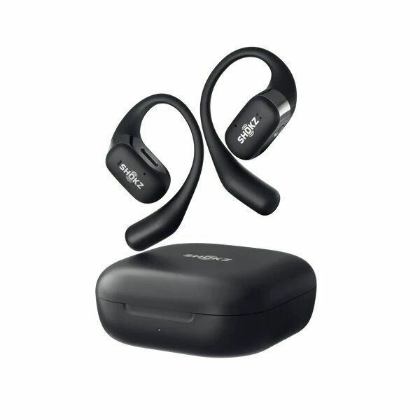 SHOKZ OpenFit Open-Ear True Wireless Earbuds, Black