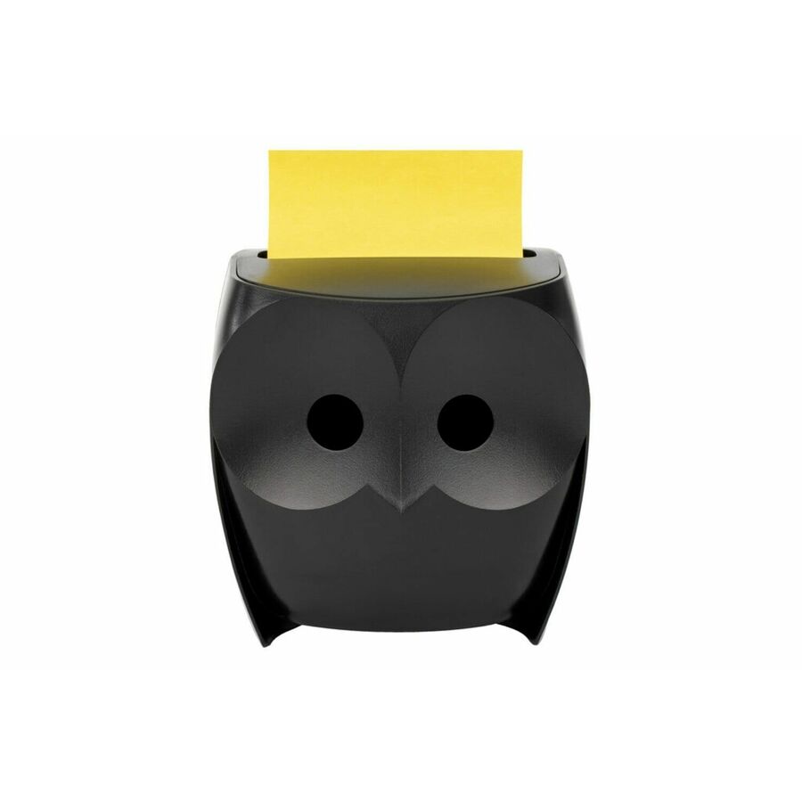 Post-it&reg; Owl Notes Dispenser Black