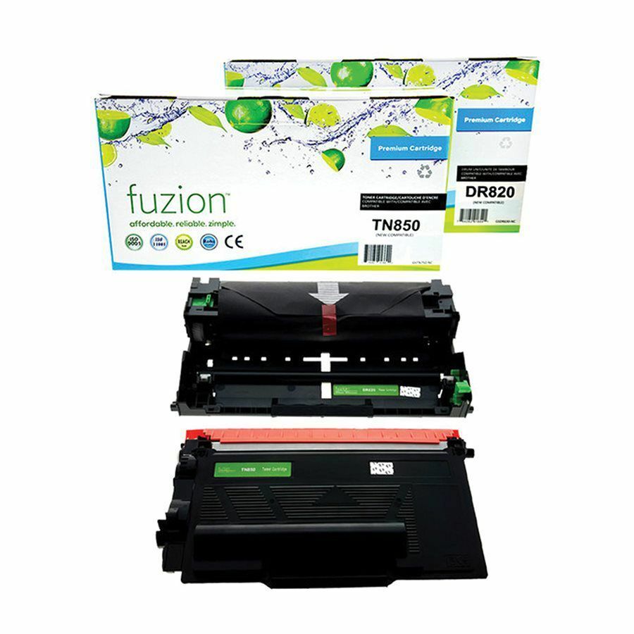 fuzion Laser Toner Cartridge/Drum Kit TN850, DR820 - 1 Each