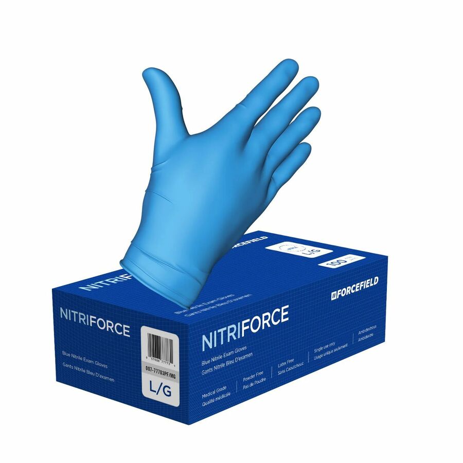 Forcefield NitriForce Nitrile Disposable Examination Gloves (Case of