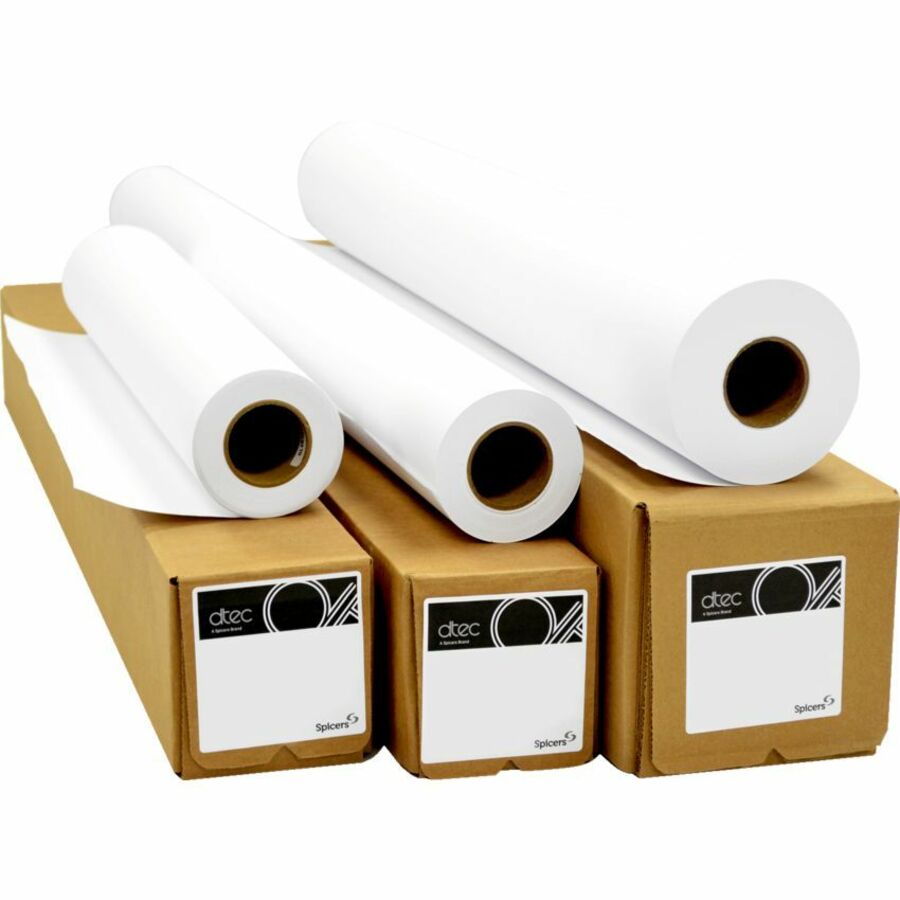 dtec Reprographic Bond Wide Format Paper Untaped 2" Core 20 lb 36" x 150'