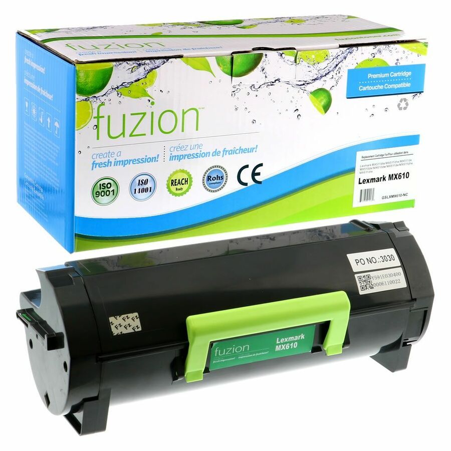 Cartouche de toner compatible (Alternative à Lexmark MX610DE) - fuzion