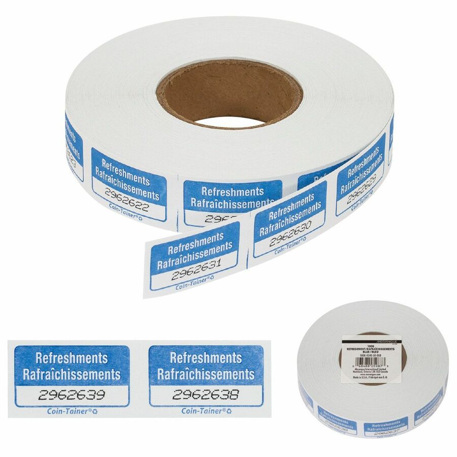 Merangue Single Ticket Roll, 'Refreshments', 1000 per roll