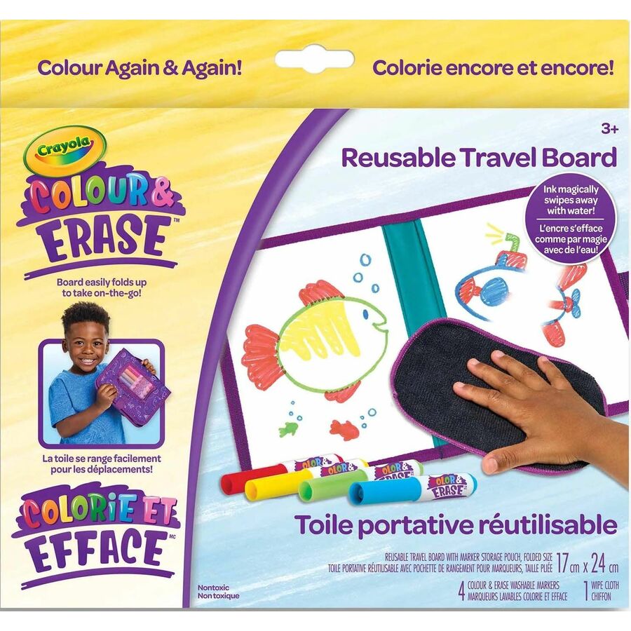 Crayola Colour & Erase Reusable Travel Board