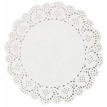 DBLG Import 10.5" Round White Doilies
