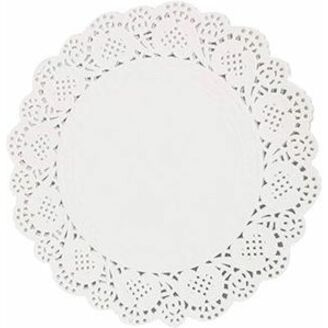 DBLG Import 12" Round White Doilies