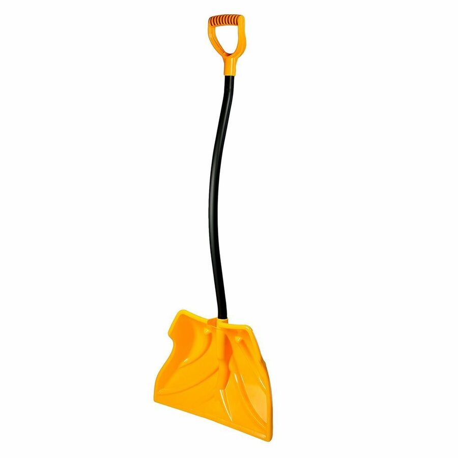 Storex Eclipse 20-inch Snow Shovel with Metal Wear Strip, Yellow/Black