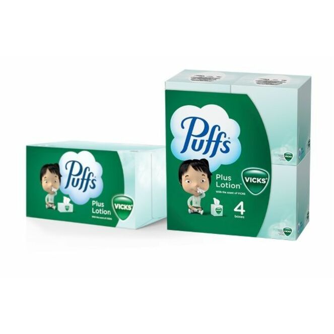 Papiers-mouchoirs Puff&reg; Plus Lotion avec parfum de Vicks - Puffs