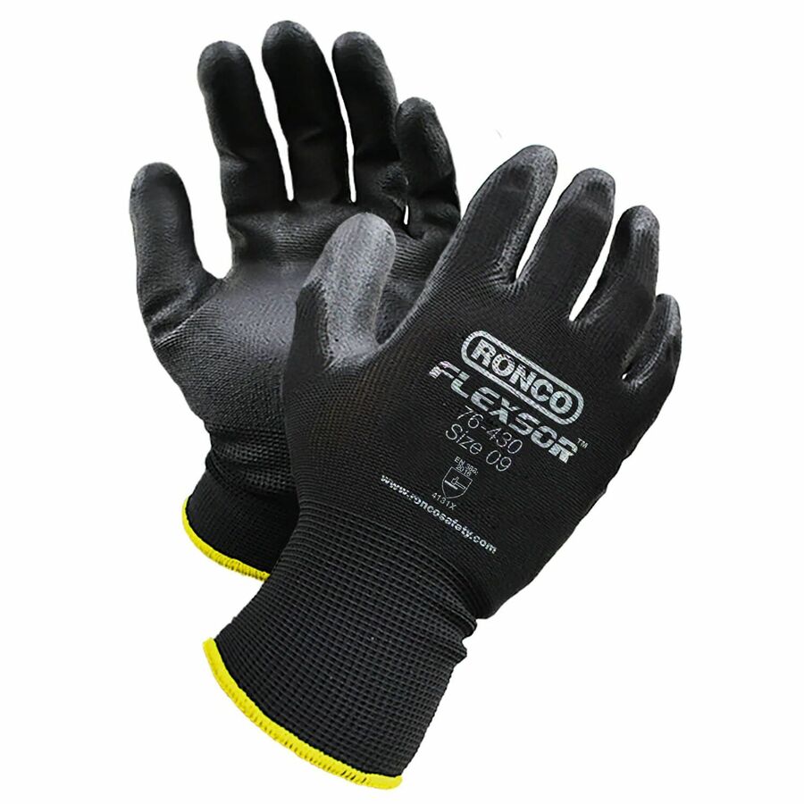 RONCO Nitrile Palm Coated Polyester Gloves