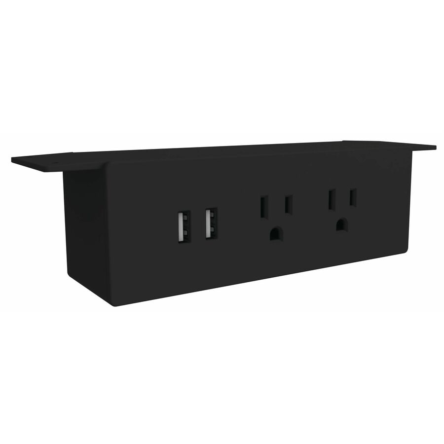 Heartwood Undermount Power Bar with USB Black