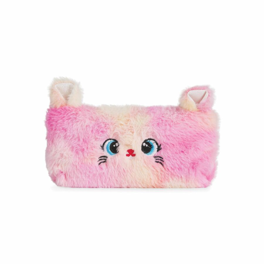 Étui à crayon en peluche visage de chat - Bondstreet