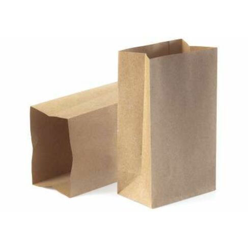 Sacs Frontenac SOS Kraft Brown Square Bottom Bag - KraftPak