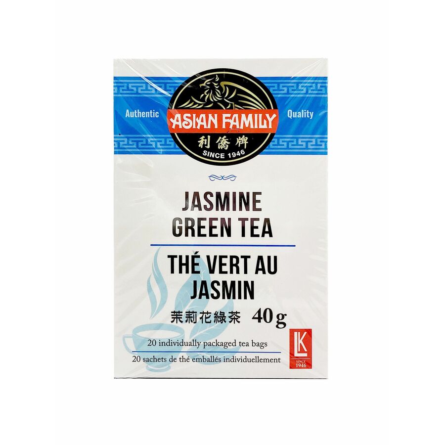 Asian Family Jasmine Green Tea Bags- 20x 40g Green Tea