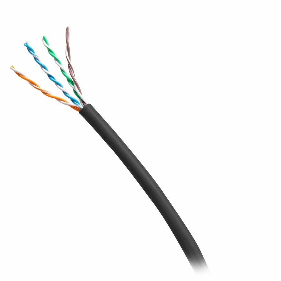 Black 1,000 ft Legrand C2G CAT6 UTP CMR bulk Ethernet cable spool