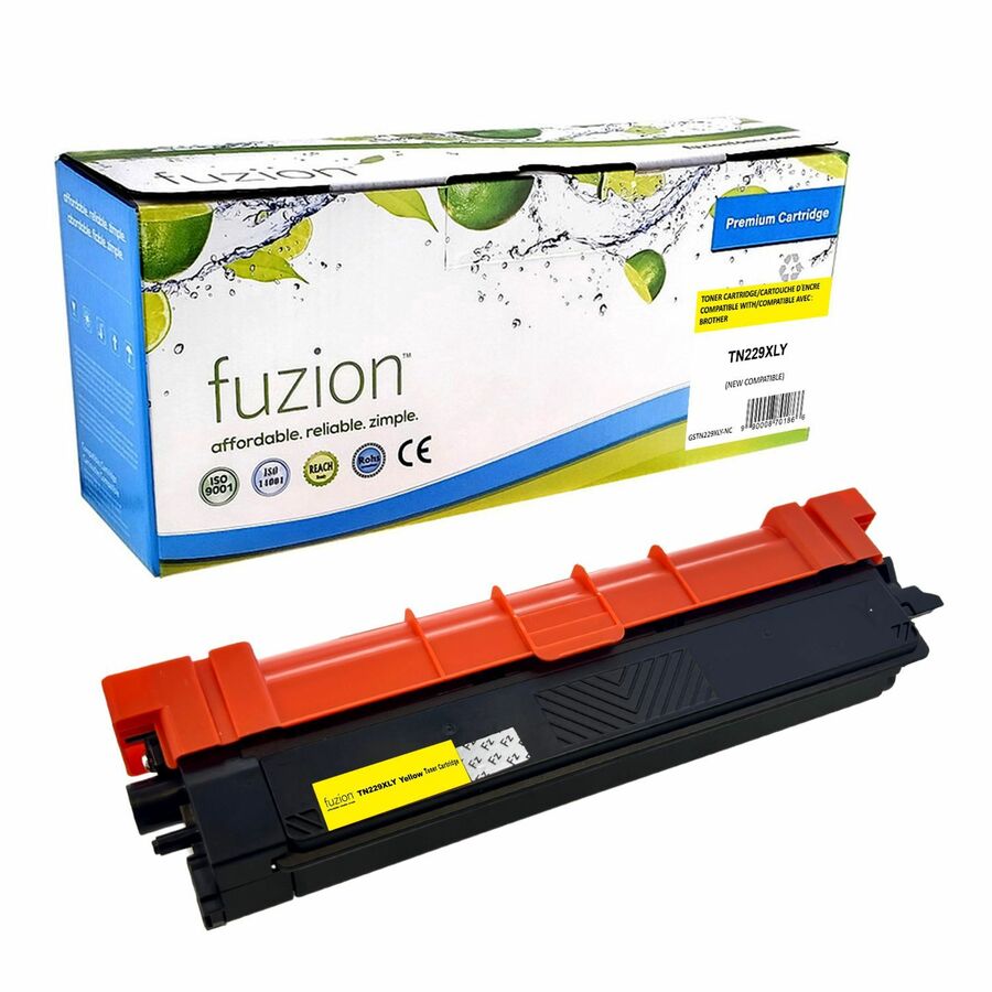 Cartouche toner Laser (TN229XLY) - Jaune - 1 chaque fuzion