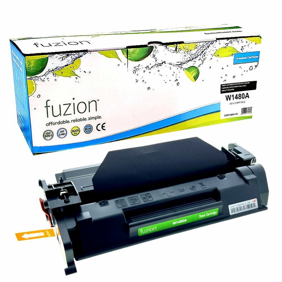 fuzion Laser Toner Cartridge 148A (W1480A) - Black - 1 Each