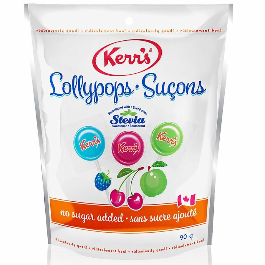 Kerr's No Sugar Added Lollypops with Stevia