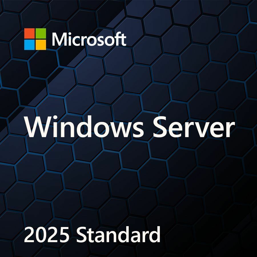 WINDOWS SVR STD 2025 ENGLISH 1PKDSP OEI 2CR NOMEDIA