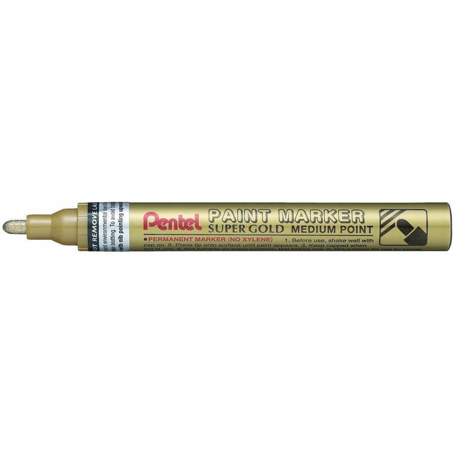 Pentel Medium Point Bullet Tip - Gold Ink