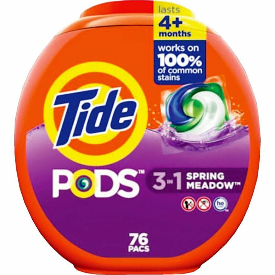 Tide 3 in 1 Laundry Pods Spring Meadow 76/pkg