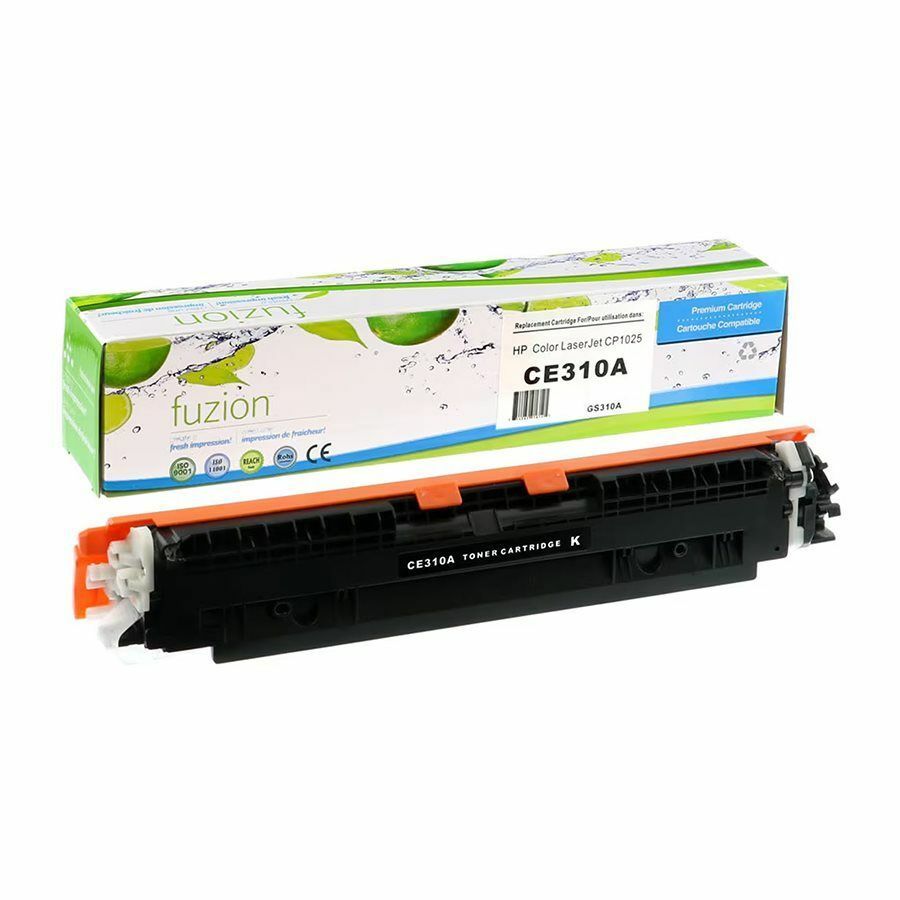 fuzion Standard Yield Laser Toner Cartridge 126A (CE310A) - Black - 1 Each